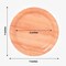 25 Natural 7 in Round Disposable Paper PLATES Wood Grain Design
